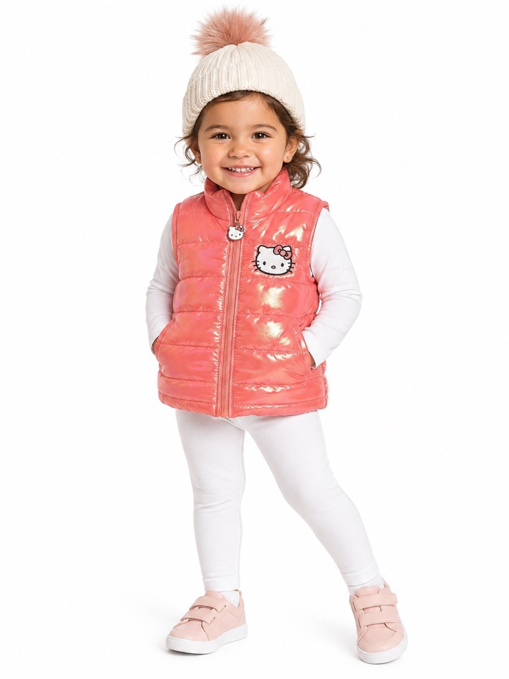 Hello Kitty Girls Puffer Vest – Size 2T